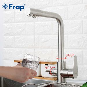 Frap Küchenarmatur mit gefiltertem Wasser, Mischbatterie aus Edelstahl 304, Trinkarmatur, Küchenspüle, Wasserhahn torneira para cozinha F4348 210724