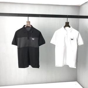 2021 Frühling Rundhals Kurzarm Baumwollstoff Druck Stickerei Europäische große Größe Schwarz und Weiß Multi Color 0Y7 Herren Plus Tees Polos 7h69