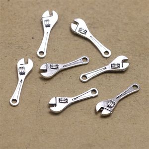 133 stks Charms Spanner Wrench Tool mm Antieke Making Hanger Fit Vintage Tibetaans Zilver DIY Handgemaakte Sieraden T2