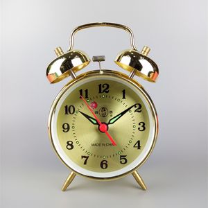 手動巻き機械的目覚まし時計エネルギー的に怠惰なレトロなメカニカル時計仕掛け小さい目覚まし時計