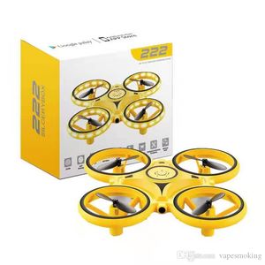 En İyi Çocuk Hediye Mini İHA Drone İndüksiyon Uçan Uçak Oyuncak Quadcopter LED Işık RC Akıllı İzle Uzaktan Kumanda Kontrolü Yüksek Kalite