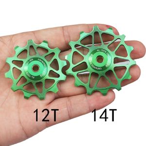 Yol Bisikleti Seramik Kasnak Arka DerailLeur 12 T 14 T Kılavuzu MTB Shimano SRAM GX XX1 Için Seramik Rulman Jokey Tekerlek Bisiklet Parçaları