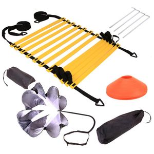 Speed Training Set Resistance Parachute Agility Ladder Speed Training Equipment for Soccer Football Baseball Basketball