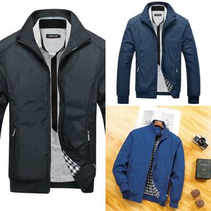 M-5XL Frühling Sommer Jacken Männer Casual Dünne Windjacke College Stehkragen Schwarz Windcheater Homme Varsity Jacke Große Größe W64 X0710