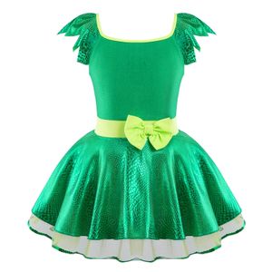 Kids Girls Christmas Princess Dress Birthday Party Clothes Sleeveless Bowknot Sequins Mesh Tutu Dress Stage Ballet Dance Dress G1026