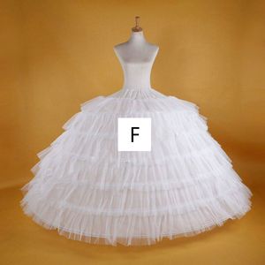 Ślub ślubny petticoat obręcz Underskirt Women White Petticoat Tiul sukienka Puchowa spódnica vestidos para la kooda formalne