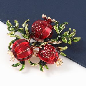 Wholesale pin favor for sale - Group buy Assorted Girl s Favors Red pomegranate Brooch Fashion fruit Pins Collections Party Wedding Jewelry