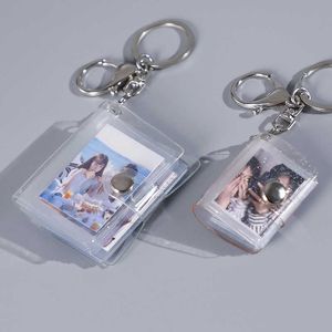 16 Mini Mały Album Photo Keyring 1 2 cal ID Instant Pictures Interstitial Storage Karta Kamerka Keychain Miłośnik Czas Pamięć Prezent G1019