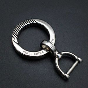 Högkvalitativ titanbil nyckelkedja män Kvinnor Keychain Ultra Lightweight Edc Key Ring Holder Buckle Luxury Fathers Day Best Present H0915