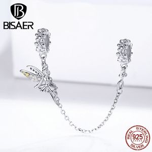 Fairy Charms Bisaer 925 Sterling Silver Forest Fairy Beads Charms Fit para Charme Pulseiras Prata 925 Acessórios de Jóias ECC1278 Q0531