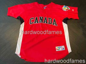 Сшитая на заказ 2006 WORLD BASEBALL CLASSIC CANADA JERSEY XS-6XL Мужчины Женщины Молодежь