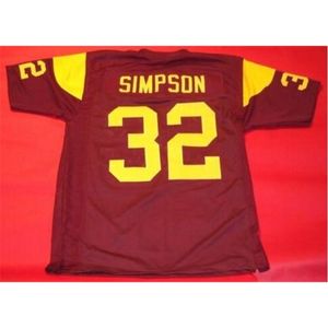 Goodjob Men Youth Women Vintage USC Trojans OJ Simpson Jersey Heisman Football Jersey Size S-5XL eller Custom något namn eller nummer Jersey