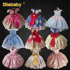 Wunderschöne florale Mädchen-Hochzeitskleider, Weihnachtskleid für Babys, Geburtstag, Prinzessinnenkleider, Erstkommunion-Kleider für Kleinkinder, G1129