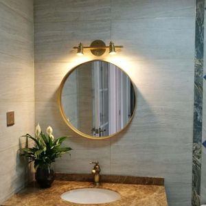 مصباح الجدار الحمام LED مرآة الضوء النحاس خمر لغرفة الدرج الحديثة المعيش