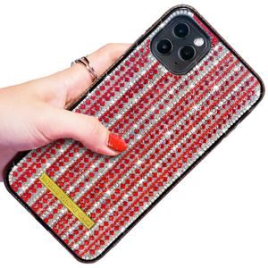 Di lusso di Bling Glitter Sparkle di Cristallo Quadrato di Vetro Del Diamante Del Respingente Custodie TPU Della Copertura del PC Per il iPhone 12 11 Pro XR XS Max X 8 7 6 SE2