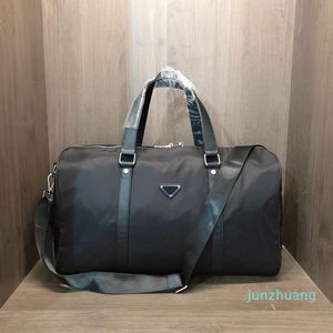 Designer- Men Fashion Duffle Bag Triple Black Nylon Travel Bags Mens Handle Luggage Gentleman Business Tote with Shoulder Strap