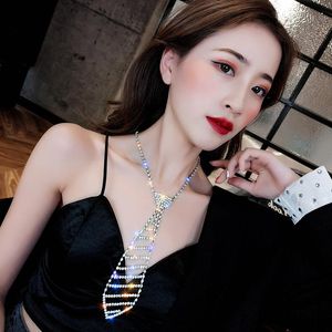 Wholesale style network for sale - Group buy Pendant Necklaces Sexy Diamond Neckline Long Necklace Network Celebrity Personality Accessories Short Collarbone Chain Tie Women s Style