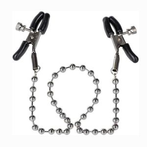 Massagem Items Bead Cadeia Cadeia Metal Grampos Clipes Flertando Bondage Kit Slave BDSM Brinquedos Braçadeiras Sexy Brinquedos Para As Mulheres Acessórios Exóticos