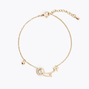 Стрельба звезды подвесной розовый золотой цепь ожерелье мода ювелирные изделия для женщин, девочка