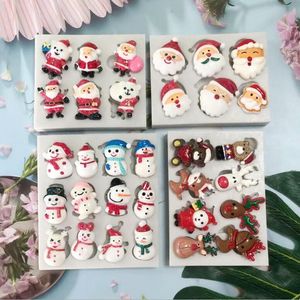 Brinquedo de Natal 3D Cookie Bolo Cortador De Cortador De Cozimento Molde Biscoito Selo Biscoito Diy Molde Fondant Decoração Ferramentas Xmas Presentes