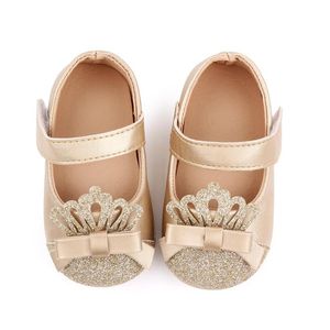 Wholesale babies shoes for sale for sale - Group buy Princess Baby Shoes Born Toddler Kids Girls Crown Leather Fashion All Match Soft First Walking For Children Sale Walkers