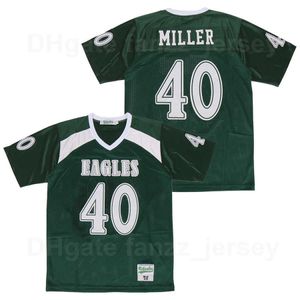 Zielona Dolina Ranczo High School 40 Von Miller Jersey Mężczyźni Drużyna Piłka nożna Kolor Stitching and Haft University Oddychająca College Czysta Bawełna Dobra jakość