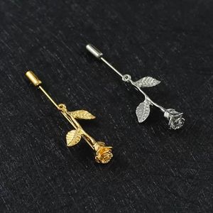 Moda Kwiat Broszki Specjalne Mężczyźni Kobiety Złoty Liść Broszka Pin Casual Biżuteria Ubrania Plecak Akcesoria