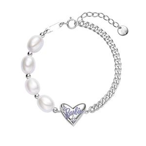 Marchio di design di lusso di moda 925 produttore di alta qualità in argento 1: 1 braccialetto di perle d'amore gioielli da donna per feste di nozze