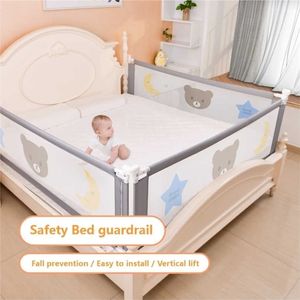 Barreira de cama infantil cerca de segurança grade de proteção dobrável cercadinho para casa de bebê no portão de esgrima trilhos ajustáveis para crianças 211028