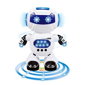 子供のための新しいおもちゃと音楽ロボットのアクション子供の電気ヒョンロボット回転光の誕生日プレゼント