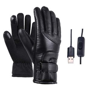 Cycling Gloves Winter Electric Heated Waterproof Windproof Warm Heating Touch Screen USB Powered Christmas Gift