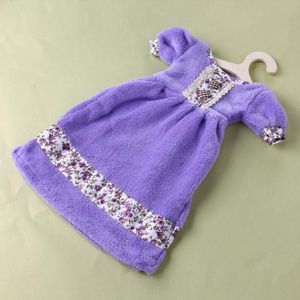 Handduk Prinsessan Skirt Dress Hand Torka handdukar Absorberande Cora Kids Badrum med hängande krok Härlig kreativ