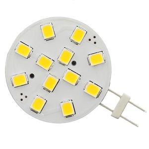 Faretto LED G4 12LED 2835SMD lampadina a cerchio 3000K 4000K 6000K 12V 24V dimmerabile RV martine sostituzione D25mm lampada a sospensione in cristallo