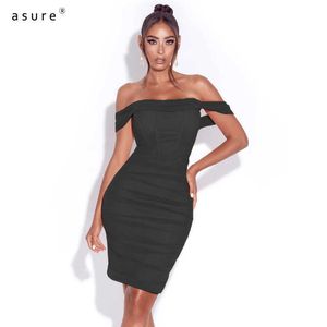 Lato Traf Sexy Sukienka Kobiety Ladies Fashion Tight Bodycon Ubrania Party Night Vestidos Elegancki Bandaż DZT1596 210712