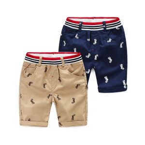 Estate in cotone 3 4 6 8-12 anni Capris per bambini Adolescente Moto Stampa Pantaloni corti Pantaloncini sportivi da basket per bambini Ragazzo 210529