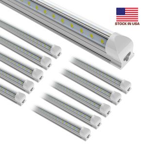 25pcs 8ft 150w, tubo conduzido Tubo 8Feet Shop Light Luminária 15000LM Cooler Porta freezer bulbos 2ft 4ft 5ft 6ft v forma lâmpadas integradas