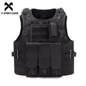 11 BYBB DARK Sport Vests with Waist Bag Men Multifunction Breathable Tactical Pocket Utility Techwear Streetwear 210925