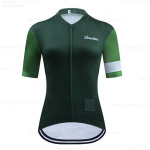 Abbigliamento da ciclismo da donna Raudax 2021 Manica corta Ropa Ciclismo Maglia da ciclismo estiva Triathlon Bike Jersey Kit da ciclismo uniforme H1020