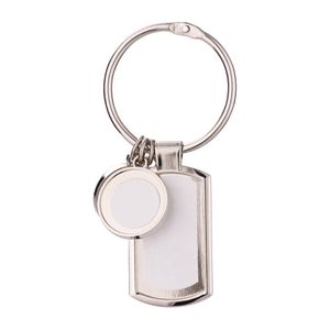 DHL100PCS Saco Acessórios Sublimação DIY Branco Em Branco Metal Multifuncional Forma Keychain