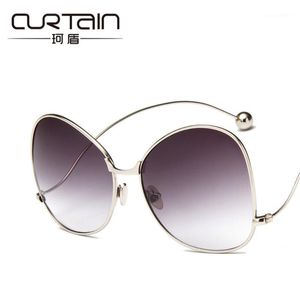 Personalidade hipster de luxo Mulheres que dirigem tons de sol dos óculos da Itália Brand Large Frame Frame colorido Jinnnn Sunglasses