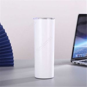 DIY Boş 20 oz Süblimasyon Tumbler Çift Duvar Paslanmaz Çelik Vakum Yalıtımlı Su Kupaları Seyahat için DAJ203