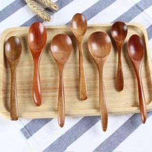 Spoons Wooden Spoon Bamboo Kitchen Cooking Utensil Tool Soup Teaspoon Catering For Kicthen Korean Coffee