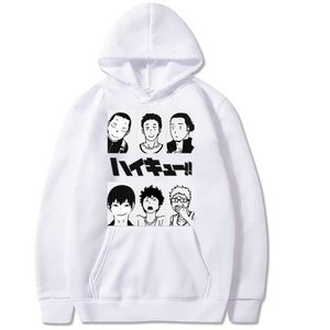 Oya Haikyuu män Hoodie Kuroo Anime Bokuto Manga Shoyo Volleyball Creative Pullover Långärmad Hoodie Y0816