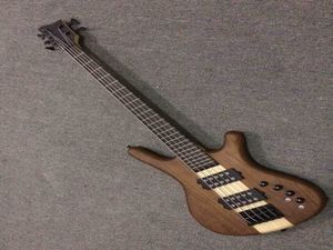Оптовая новая 4-струнная электрическая бас-гитара, высокая качественная шея через тело, Nutural 150520