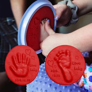Recuerdos Soft Clay DIY Recién nacido Bebé Recuerdos Impresión a mano Huella Kit no tóxico Casting Padre-Niño Ink Pad Pad Toys Toys