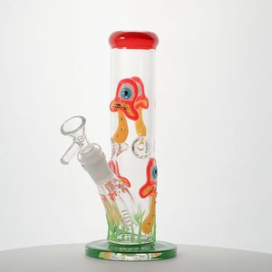 Unique 3D Mushroom Hookahs Glass Bongs Diffused Downstem Straight Perc Oil Dab Rigs Glow In The Dark Water Pipes 5mm Thick 18mm Joint With Bowl