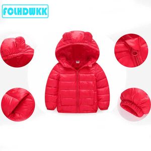 Boys And Girls Winter Children Jacket Outerwear Autumn Warm Down Hooded Coat Teenage Parka Kids Winter Jackets For Girls 0-8 Y H0910