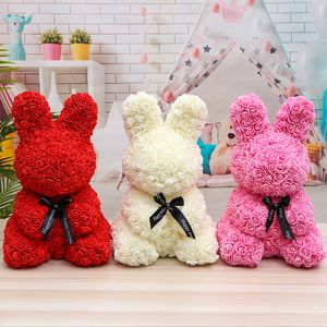 35CM Valentine's Day Gift PE Rose Rabbit Toys Stuffed Full Of Love Romantic Doll Cute GirlFriend Gifts