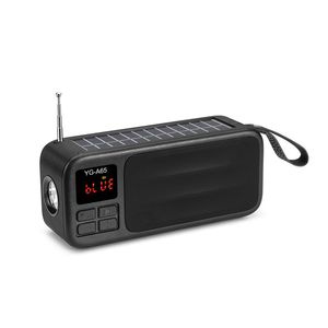 Solar Charge Bluetooth Seeper FM Radio Outdoor Stereo Stereo Soundbox Portable Soundbox مع USB TF Port MP3 Music Player