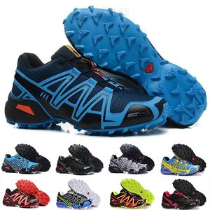 2021 Speed ​​Cross 3 4 CS Running Shoes III Mulheres Das Mulheres Preto Branco Respirável Atletismo Esportes Sneakers Tamanho 40-46 PR01